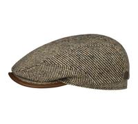 Stetson Dennaco Wool Driver Flatcap Schirmmütze Tweed Multicolor Made in Germany Men Autumn Winter Green 57 cm