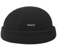 Stetson Sparr Docker Cap - Winter Cap Men's - Docker Cap with Fleece Lining - Wool Cap with mere - Fall/Winter caps - Men's Cap Black L (58-59 cm)