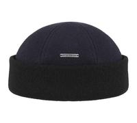Stetson Sparr Docker Cap - Winter Cap Men's - Docker Cap with Fleece Lining - Wool Cap with mere - Fall/Winter caps - Men's Cap Navy L (58-59 cm)