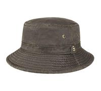 Stetson Drasco Cotton Hat - Bucket Shape - UV Protection - Men Brown XL (60-61 cm)