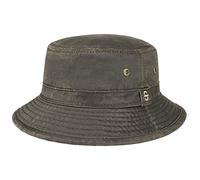 Stetson Drasco Cotton Hat - Bucket Shape - UV Protection - Men Brown L (58-59 cm)