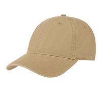 Stetson Ducor Sun Guard Full Men's Cap - Baseball Cap Made of (Sustainable) Organic Cotton - Spring/Summer - 40+ UV Sun Protection - Stonewashed Look - Outdoor Cap Dark Beige XXL (62-63 cm)