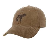 Stetson Embroidered Bear Corduroy Cap Men - Cotton Baseball Snapback, with Peak All-Season Spring Summer Autumn Winter - One Size Brown