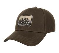 Stetson Exploring Since 1865 Cap Men - Cotton Baseball Snapback, with Cuff, Peak Summer-Winter Spring Summer Autumn Winter - One Size Dark Brown