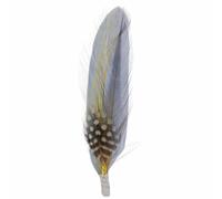 Stetson Feder Hat Accessory Colorful Feather Ornament Made in USA Unisex Summer Winter Blue-Yellow