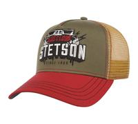 Stetson Festival Live and Loud Trucker Cap Snapback Baseball Cap Cotton Mesh Herren Summer Winter Beige-red One Size Small