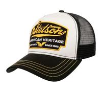 Stetson Fishermen's Bay Trucker Cap Mesh Snapback Cotton Nostalgic Fish Patch Adjustable Men Summer Winter