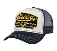 Stetson Fishermen's Bay Trucker Cap Mesh Snapback Cotton Nostalgic Fish Patch Adjustable Men Summer Winter