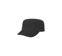 Stetson Gosper Ladies/Mens Army-Style Urban Cap - Cotton Army Cap - Military-Style Cap with UV Protection - Summer and Winter Cap - Cap Black L (58-59 cm)