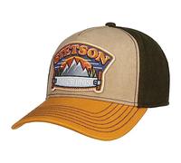 Stetson Hacksaw Trucker Cap 5 Panel Snapback Unisex Summer Winter Beige
