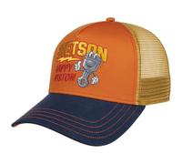 Stetson Happy Piston Trucker Cap Men - Baseball mesh Snapback, with Peak, Peak All-Season Spring Summer Autumn Winter - One Size Terracotta