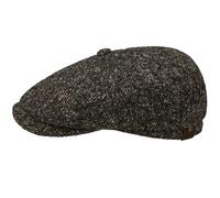 Stetson Hats Hatteras Donegal Tweed Cap - Dark Grey - S - Menswear S