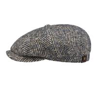 Stetson Hatteras Cap Made in EU Herringbone Tweed Flatcap 100% Virgin Wool Unisex Summer Winter Beige