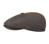 Stetson Hatteras Cap - Newsboy Flatcap - UV Protection 40+ - Unisex Brown M (56-57 cm)
