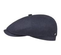 Stetson Hatteras Cashmere Silk Flat Cap Women's/Men's - Flat Cap Made in Germany - Cashmere Cap with new Wool - Summer/Winter Flat Cap Navy