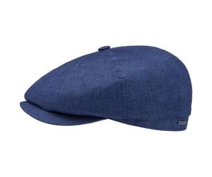 Stetson Hatteras Classic Flatcap Linen Melange Newsboy Made in EU Unisex Summer Winter
