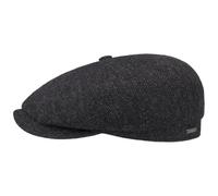 Stetson Men's Herringbone Hatteras Cap - Grey - Size: 60CM