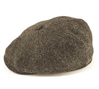 Stetson Men's Herringbone Hatteras Cap - Grey - Size: 58CM