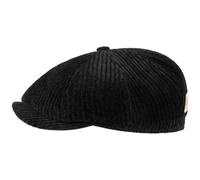 Stetson Hatteras Corduroy Flat Cap Made in EU Men Autumn Winter Black