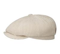 Stetson Hatteras Corduroy Flatcap Jersey Cap Made in EU Men Autumn Winter Oatmeal M (56-57 cm)