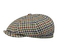 Stetson Hatteras Denaby Flat Cap Harris Tweed Houndstooth Sustainable Made in EU Men Autumn Winter