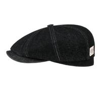 Stetson Hatteras Denim Flat Cap Robust Cotton Newsboy Rinsed Stitching Men Summer Winter