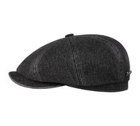 Stetson Hatteras Denim Garage Flat Cap Plain Colored Men Autumn Winter