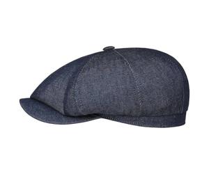 Stetson Hatteras Flatcap Pure Denim Sustainable Cotton Melange Look Made in EU Unisex Summer
