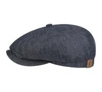 Stetson Hatteras Linen Flat Cap Cotton Lining Newsboy Cap UV 40+ Sun Protection Men Women Spring Summer Denim