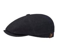 Stetson Hatteras Noir Flat Cap All-Year Cashmere Blend Men Women Blue 56 cm