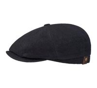 Stetson Hatteras Noir Flat Cap All-Year Cashmere Blend Men Women Blue 58 cm