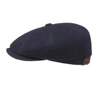 Stetson Hatteras Noir Flat Cap All-Year Cashmere Blend Men Women Blue 58 cm