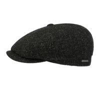 Stetson Hatteras Shetland Wool Flat Cap Lined Cotton Men Fall Winter Olive