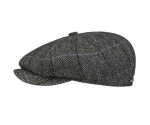Stetson Headwear Stetson Hats Hatteras Gallanger Wool Flat Cap - Black