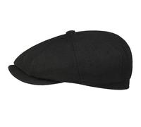 Stetson Headwear Stetson Hats Hatteras Wool Selvage Flat Cap - Black -