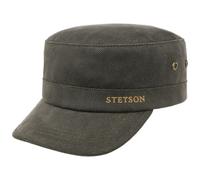 Stetson Herringbone Army Cap - Fleece Lined - Men - Winter darkolive L (58-59 cm)