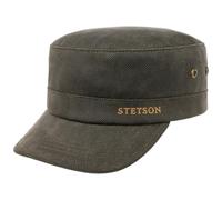 Stetson Herringbone Army Cap - Fleece Lined - Men - Winter darkolive XL (60-61 cm)