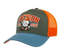 Stetson Hole in One Trucker Cap Men - Baseball mesh Snapback, with Peak, Lining, Lining Summer-Winter Spring Summer Autumn Winter - One Size Blue-Green