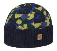 Stetson Jacquard x The Feebles Beanie Wool Blend Knit Hat Houndstooth Made in Italy Men Autumn Winter