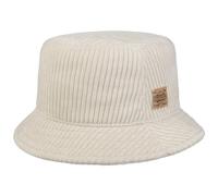 Stetson Jersey Corduroy Bucket Cloth Hat Women/Men - Made in The EU Fisher´s Sun with Lining Winter Autumn Spring Summer Summer-Winter - S (54-55 cm) Cream White