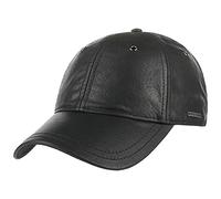 Stetson Joes 6 Panel Cap Strapback Baseballcap Nappaleder Cotton Unisex Summer Winter Black One Size