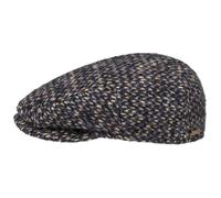Stetson Kent Tuckmill Wool Flatcap Made in EU Men Autumn Winter Blue-Beige