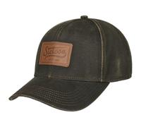 Stetson Leather Patch Baseballcap Vintage Style Cotton Blend Strapback Herren Summer Winter Brown One Size