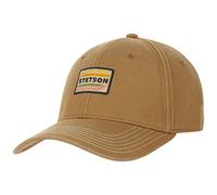 Stetson Lenloy Cotton Cap Men - Baseball Curved Brim Metal Buckle, with Peak, Lining Winter Autumn Summer Spring Summer-Winter - One Size Camel