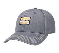 Stetson Lenloy Cotton Cap Baseballcap Strapback 100% Cotton UV Protection 40+ Curved Brim Adjustable Men Summer Winter Grey One Size