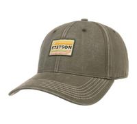 Stetson Lenloy Gas Station Cotton Baseball Cap - Washed Olive
