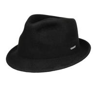 Stetson Leola Trilby Fedora Packable Wool Outdoor Hat Unisex Summer Winter Black