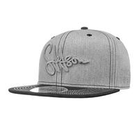Stetson Lettering Flat Brim Cap Men - Snapback Baseball Snapback, with Peak, Lining Summer Spring-Summer - One Size Grey
