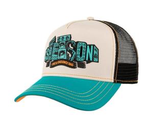 Stetson Live Loud Trucker Cap Snapback Mesh Cotton Adjustable Men Summer Winter Petrol Blue