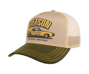 Stetson Madison Trucker Cap Retro Embroidered Mesh Snapback Unisex Spring Summer Winter